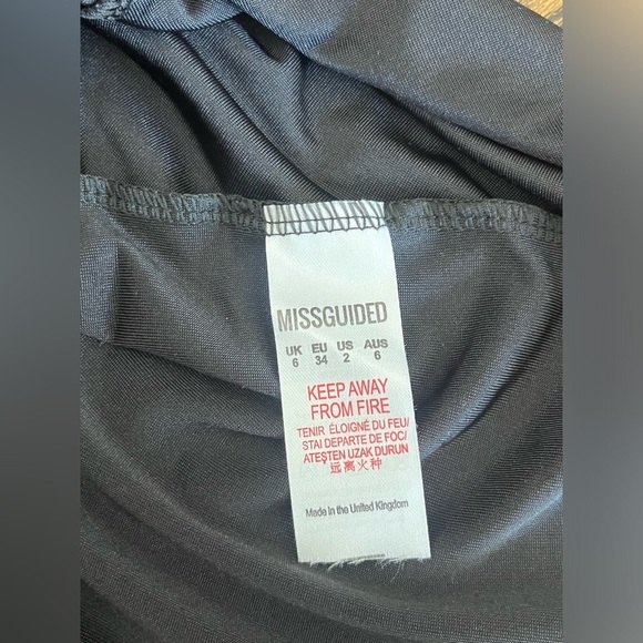 MISSGUIDED Bodycon Cutout Midi Dress size 2 black NWT - Picture 2 of 6